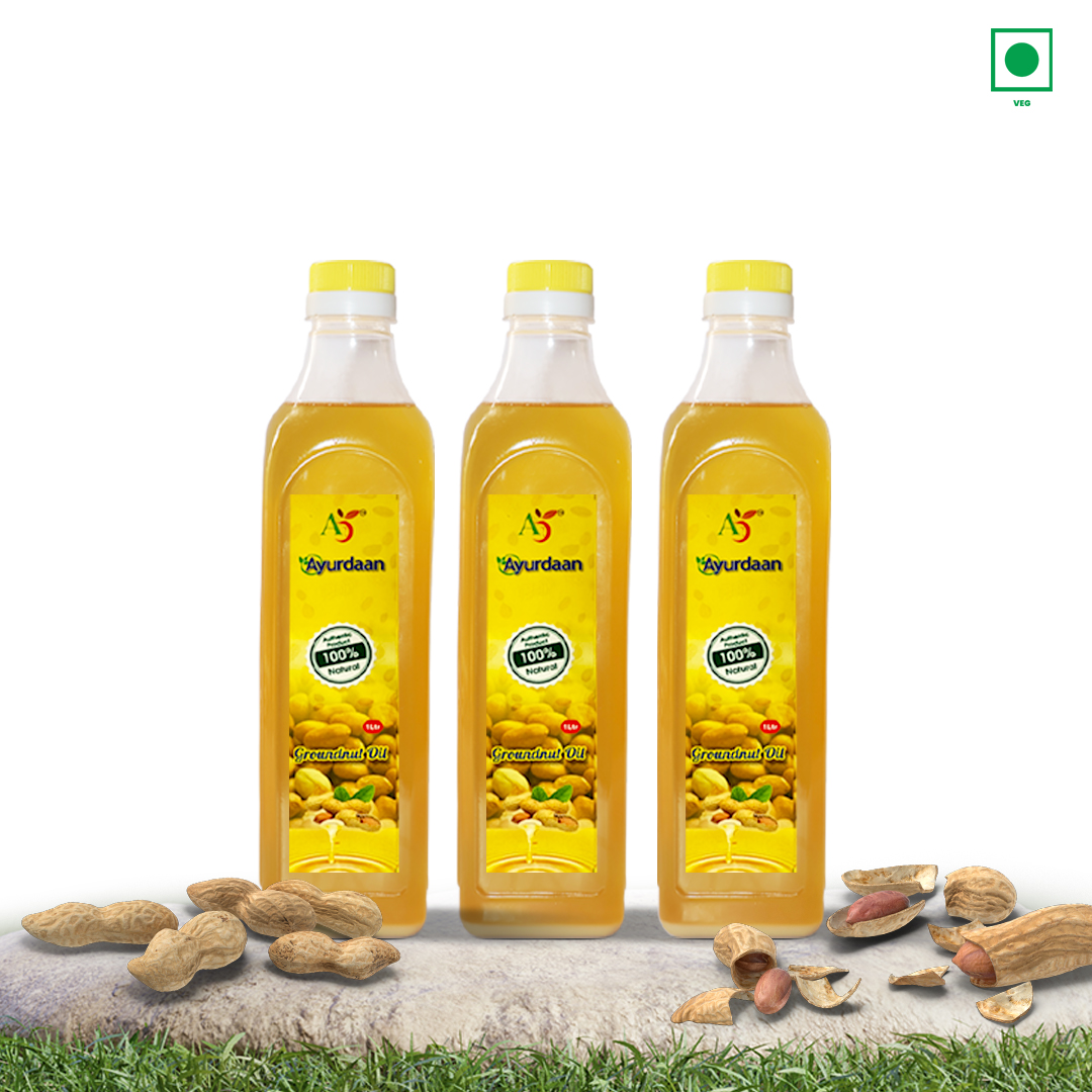 Groundnut Oil (Unrefined) - Pack of 3
